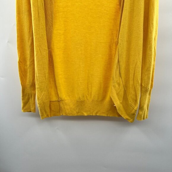 Merona Women's Open Front Long Sleeve Lightweight Cardigan Yellow Size XS - Picture 4 of 9